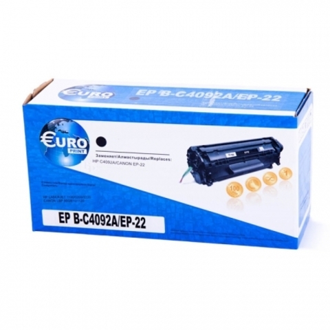 Картридж лазерный EuroPrint C4092A/Canon EP-22 черный (black), до 1000 стр - купить в компании MAKtorg