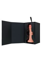 Телесный фаллоимитатор на присоске RealStick CALIBER - 18 см. - 
