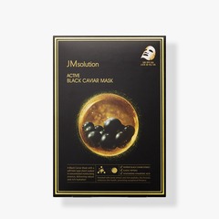 Тканевая маска с черной икрой и комплексом пептидов Jmsolution Active Black Caviar Mask