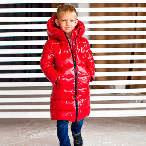 Дитяче, підліткове зимове пальто для хлопчиків