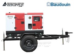 Дизельный генератор Азимут ЭД-25-Т400-2РКМ9 Baudouin на шасси в кожухе с автозапуском