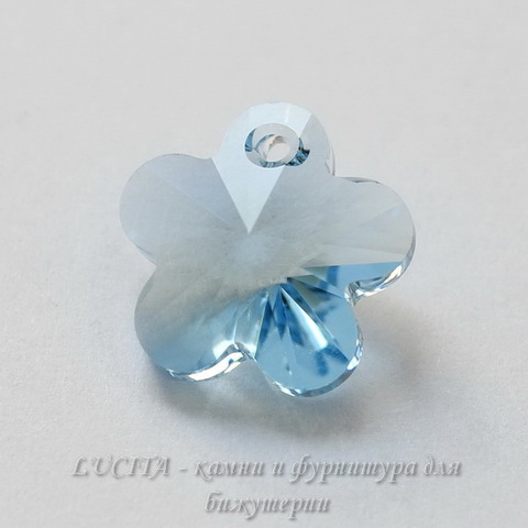 6744 Подвеска Сваровски Цветочек Aquamarine (12 мм) ()