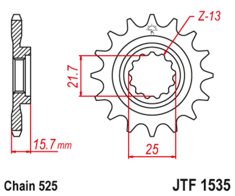 Звезда ведущая JTF1535 15