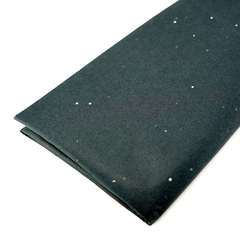 Упаковочная бумага, Тишью (50*66 см), Черная с блестками, 10 листов