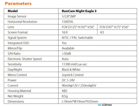 FPV камера RunCam Night Eagle 3 V2
