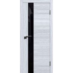 Купить Межкомнатная дверь экошпон Лестер 2 лиственница серая остеклённая