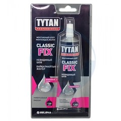 Монтажный клей Tytan Classic Fix (Жидкие гвозди Титан Классик Фикс) прозрачный, 100 мл