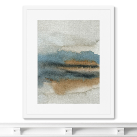 Marina Sturm - Репродукция картины в раме Lakeside in the morning fog, 2021г.