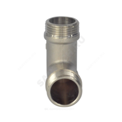 Угольник латунь никель Ду 20 (3/4") НР/НР VALFEX VF.093.N.034