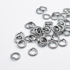 Колечки соединительные, сталь, диаметр 6 мм, толщина 1 мм, цена за 3 грамма (около 30 штук)