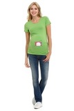 Футболка для беременных 06993 зеленый