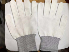 Antistatic PU Coated Finger Protection Working Gloves MOQ:100 (手套GS)