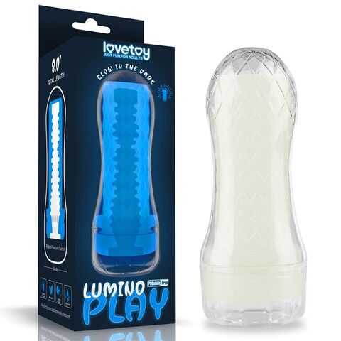 Светящийся в темноте мастурбатор Lumino Play Masturbator Ribbed - Lovetoy LV342035