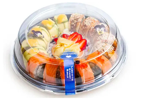 Сет фирменных роллов: лосось, угорь, авокадо, 15шт