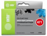 Картридж струйный Cactus CS-CLI471XLC CLI-471XL C голубой (10.8мл) для Canon TS5040, MG5740, MG6840, MG7740