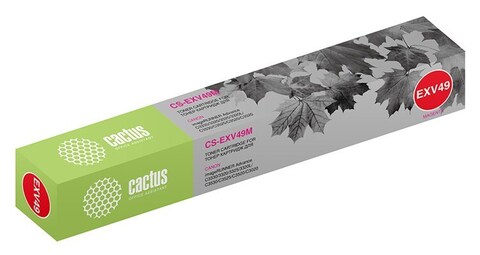 Картридж лазерный Cactus CS-EXV49M C-EXV49M M пурпурный (19000стр.) для Canon IR C3320, C3320i, C3325i, C3330i, C3500, C3520i MFP, C3525i MFP, C3530i MFP