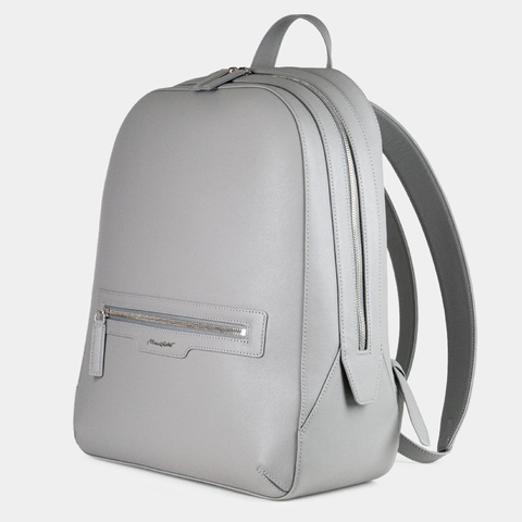 Рюкзак Debussy из кожи теленка, серого цвета