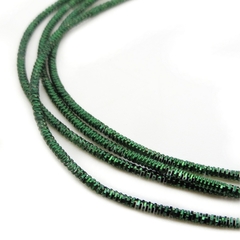 Канитель/трунцал мягкая, фигурная KAN/MN, 1 мм, глянец, ярко-зеленый