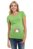 Футболка для беременных 06993 зеленый