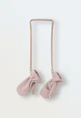 Рукавички на резинке из флиса "Cute" (теплый беж)