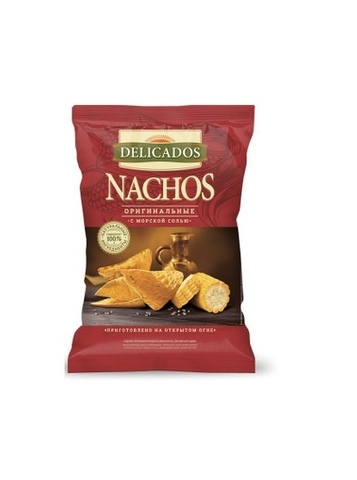 Чипсы DELICADOS Начос кукурузные 150г Оригинальные, шт