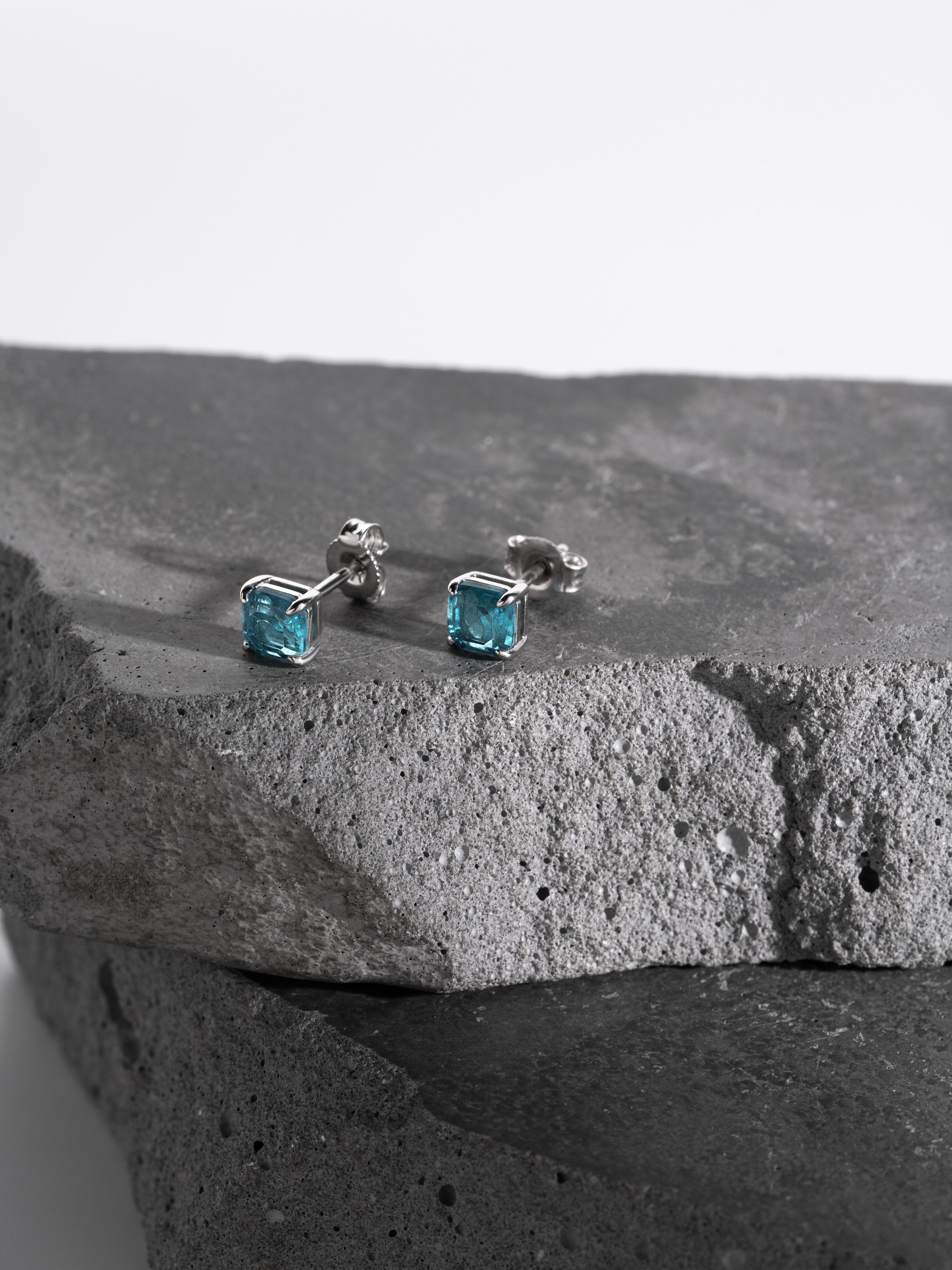 Серьги Аквамарин