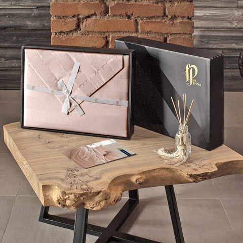 Постельное бельё LaPrima «Urban Classic» (полоса 5х5) мако-сатин (2 сп) - Розовая камея - купить 11