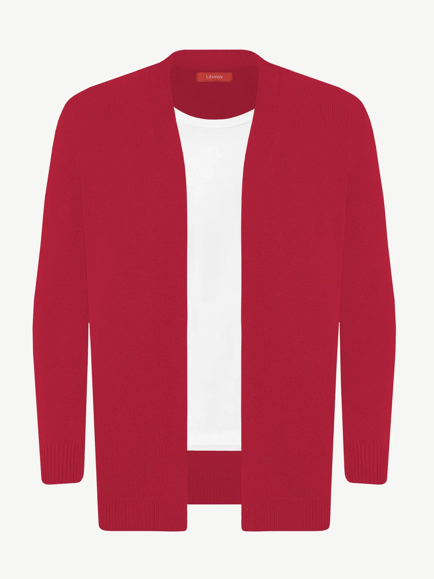 Кардиган с планкой из шелка