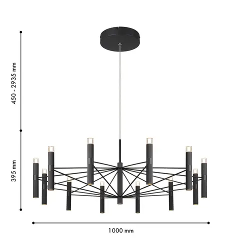 Подвесная светодиодная люстра Favourite Blick 4758-12P
