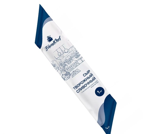 FriendChef Сыр творожный сливочный 65% 1кг