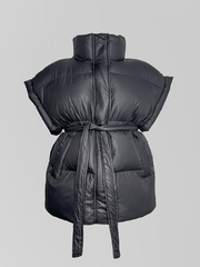 Жилетка Haiziyuan 8017 однотонная на молнии с поясом