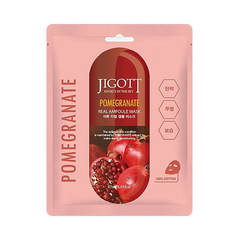 Тканевая маска с экстрактом граната JIGOTT Pomegranate Real Ampoule Mask