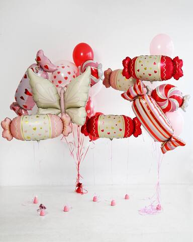 Сет гелиевых шаров Конфетки
