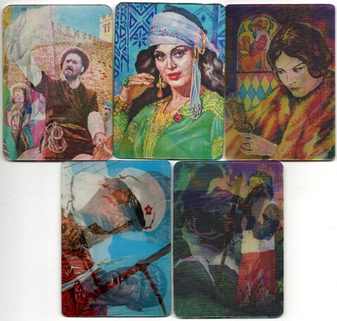 № 46 Набор из 5 стерео Календариков. Художественные фильмы СССР 1980, 81, 82, 84 гг.