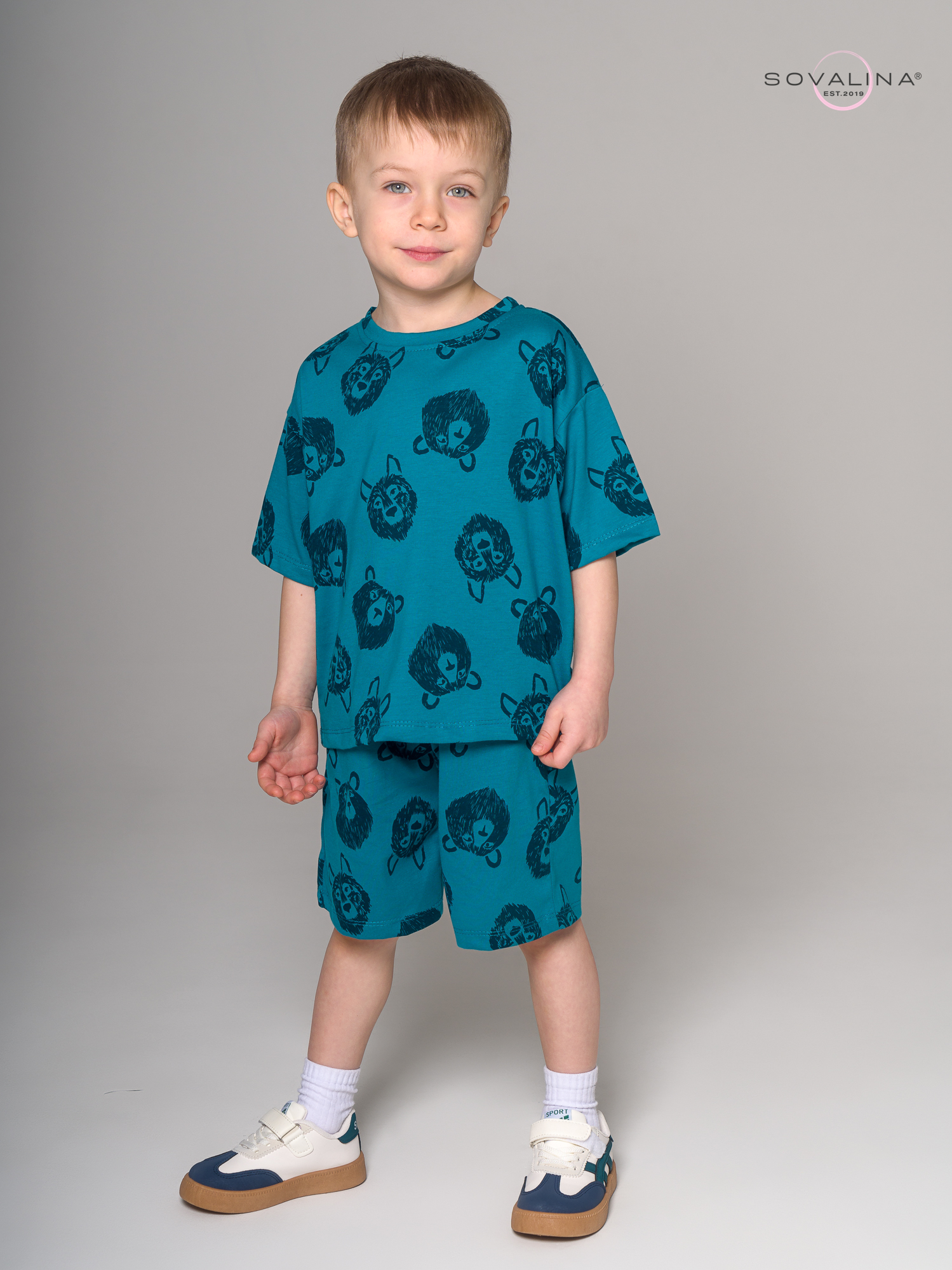 Костюм Light men волки зеленый