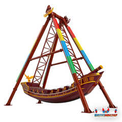 Викинг аттракцион «Карибский Вихрь», 16 мест, 12×6,5×8,5 м