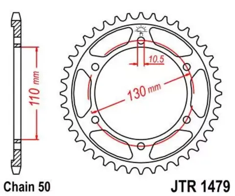 Звезда ведомая JTR1479 48ZBK