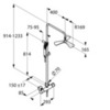 Душевая система внешнего монтажа с термостатом Kludi Dual Shower System 6709505-00