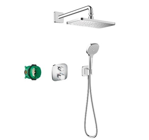 Hansgrohe Croma E 27953000 Душевая система - комплект с термостатическим смесителем (хром)