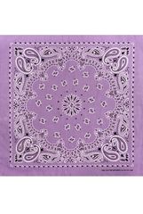 Бандана сиреневая пейсли огурцы