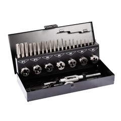 Набор метчиков и плашек M3-M12 31пр HSS-G Terrax by Ruko A245013