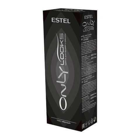 Estel Professional ONLY looks (601) Черная - Краска для бровей и ресниц