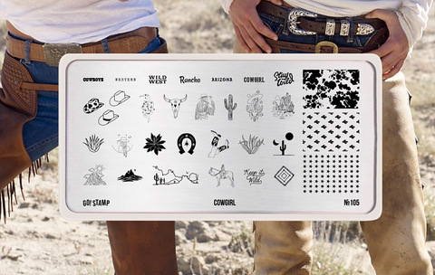 Пластина для стемпинга Go! Stamp 105 Cowgirl