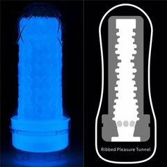 Светящийся в темноте мастурбатор Lumino Play Masturbator Ribbed - 