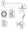Hansgrohe Croma E 27953000 Душевая система - комплект с термостатическим смесителем (хром)
