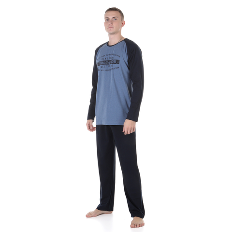 Мужская пижама со штанами синяя Tom Tailor 071089/5609 621