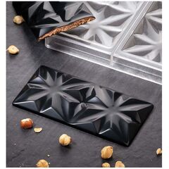 Форма д/шок. Chocolate Bar Edelweiss 155х77мм h10мм, 100гр, 3 ячейки, п/к PC5005