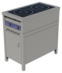 Индукционная плита ЦМИ ПИ-2 (верт/закрытая/распашная дверь)