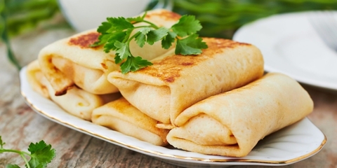 Блины с курицей