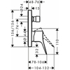 Hansgrohe Vivenis 75415670 Смеситель для душа (черный матовый)